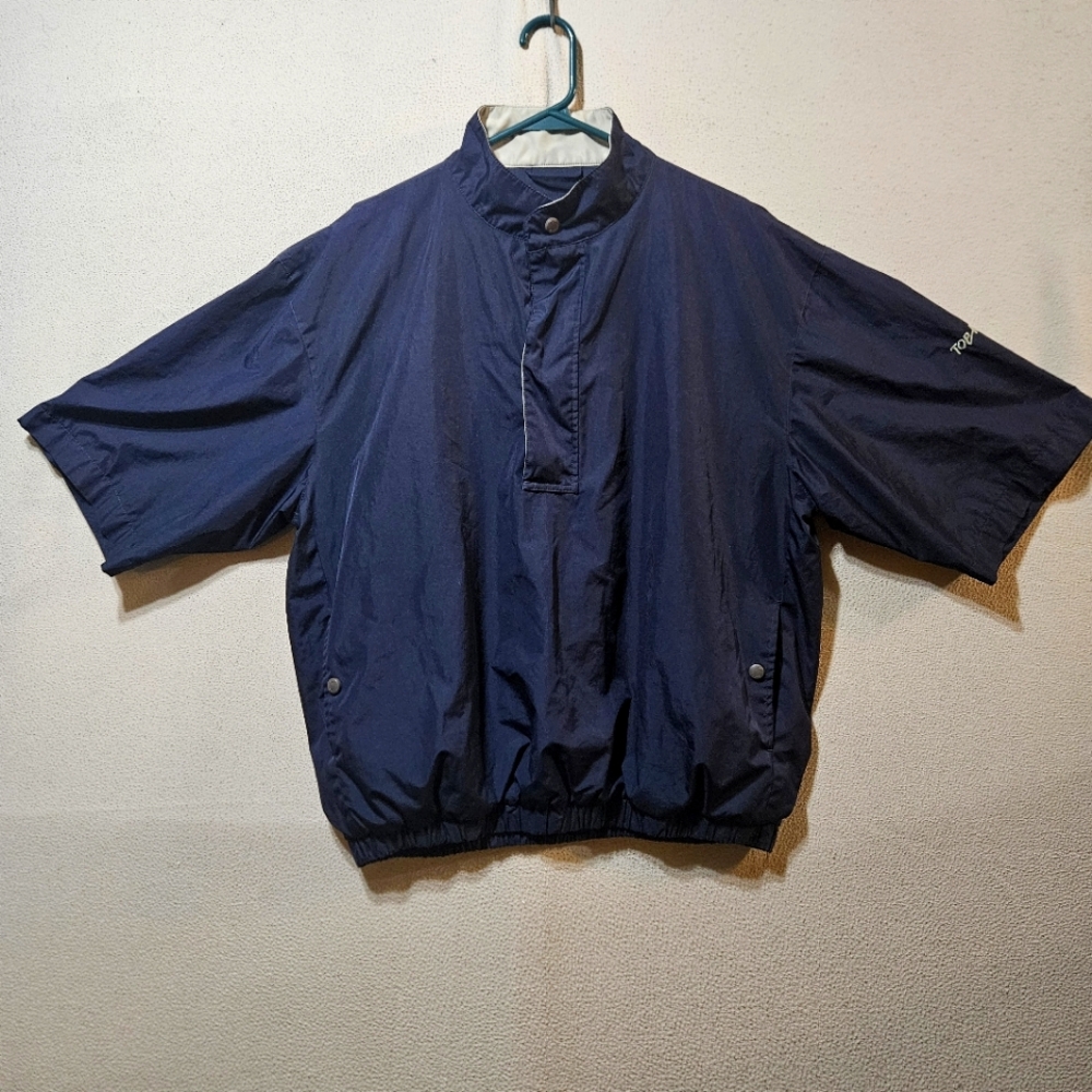 Men's Top Aflite Navy Blue 3/4 Sleeve Jacket